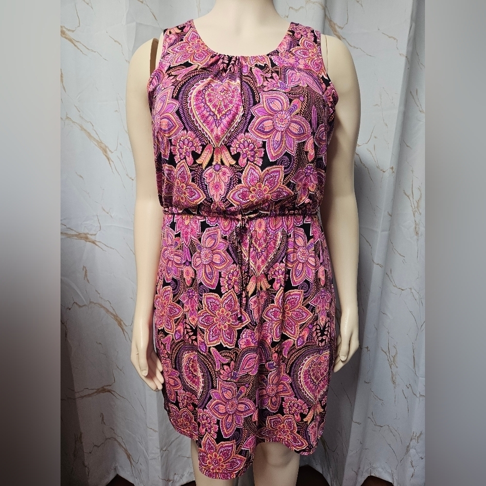 Floral Pink Halter Dress
